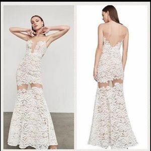 Bcbg lace wedding prom dress gown size 6 fits 4-6, new w/o tags